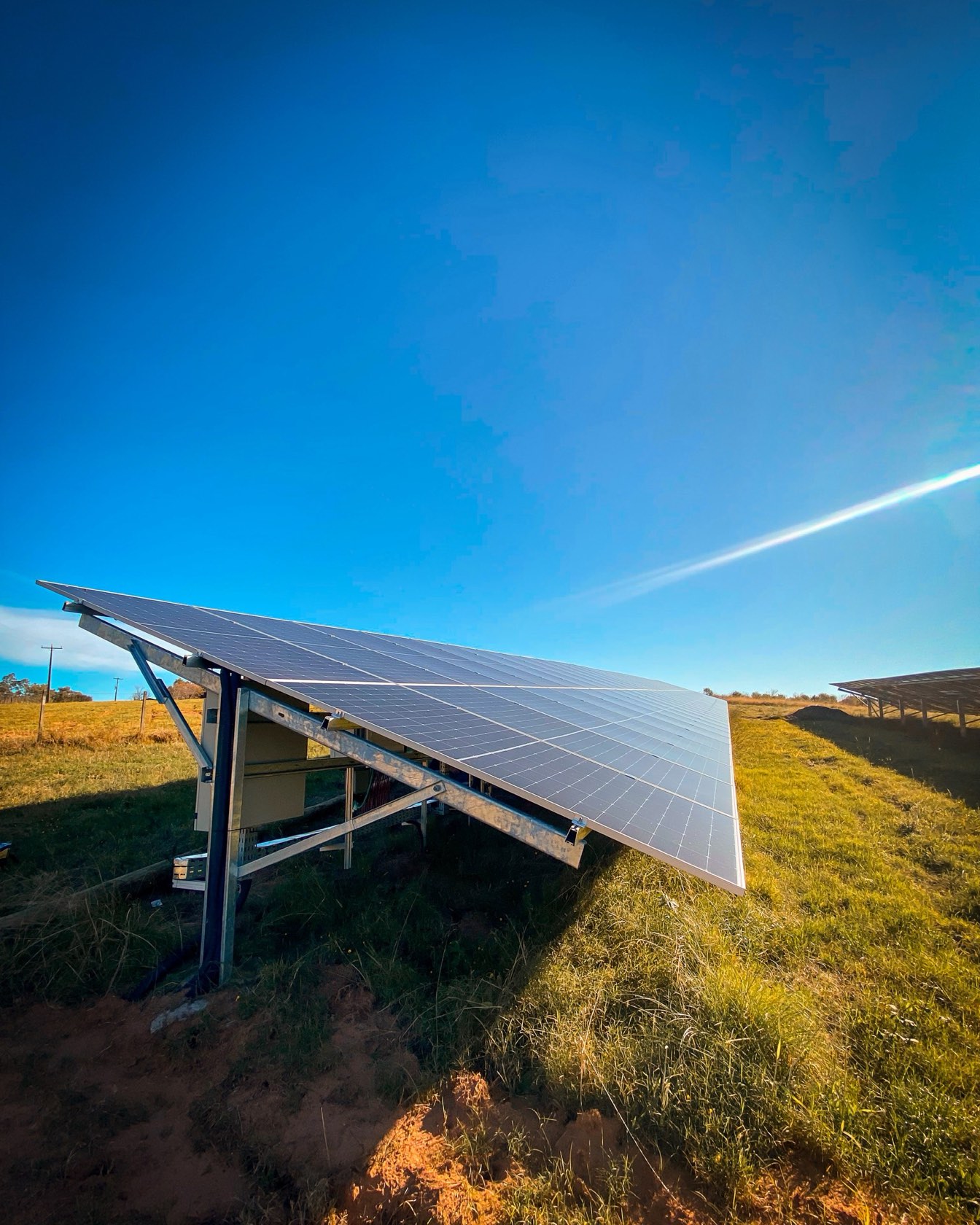 Usina em solo com energia solar instalada pela Sonnental